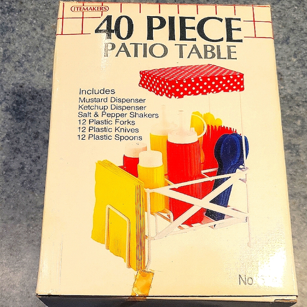 Colorful Patio Table Accessory Set - Picture 1 of 1